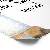 Nautische Wasserfarbe - Raten Sie mal, das süße Ch Poster (Ecke)