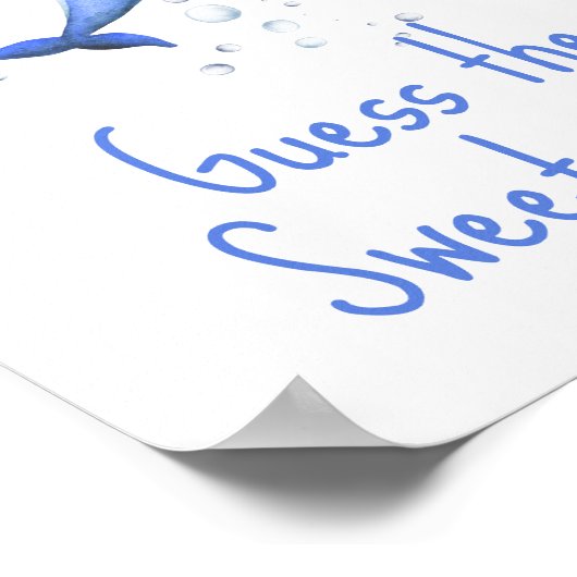 Nautische Wasserfarbe - Raten Sie mal, das süße Ch Poster (Ecke)