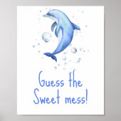 Nautische Wasserfarbe - Raten Sie mal, das süße Ch Poster (Vorne)