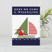 Nautische Weihnachten fahren (Stehend Vorderseite)