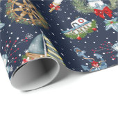 Nautische Weihnachten Geschenkpapier (Rolleneckpunkt)