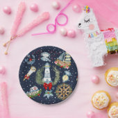 Nautische Weihnachten Pappteller (Party)