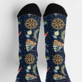 Nautische Weihnachten Socken (Oben)