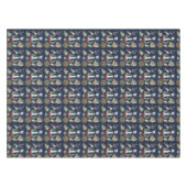 Nautische Weihnachten Tischdecke (Vorderseite (Horizontal))