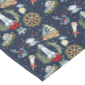 Nautische Weihnachten Tischdecke (Schrägansicht)