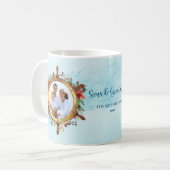 Nautische Weihnachts-Foto Meere und Grüße Kaffeetasse (Vorderseite Links)