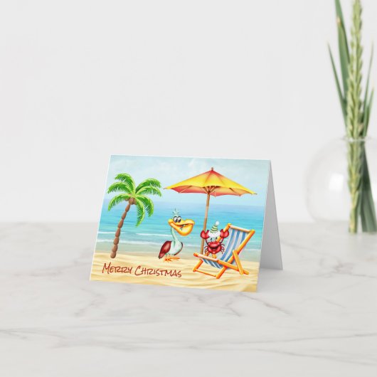 Nautische Weihnachtskarte Feiertagskarte (Vorderseite)