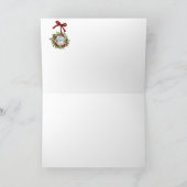 Nautische Weihnachtskarte mit Leuchtturm Feiertagskarte (Innenseite)