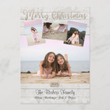 Nautische Weihnachtskarten Foto Holzuntergrund