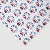 Nautische Weihnachtsreserve mit Bow Seidenpapier (Ausschnitt)