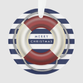 Nautische Weihnachtsschmuck Custom Blue Acrylic Ornament