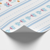 Nautische Weihnachtswrapping Paper Geschenkpapier (Ecke)
