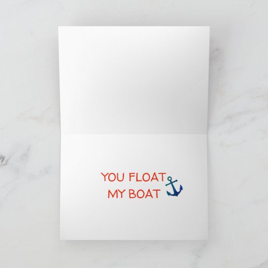 Nautische Werte Feiertagskarte (Innenseite)