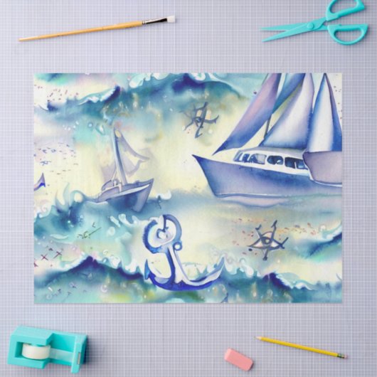 "Nautische Wunder entdecken: Erlebniswelten" Seidenpapier (Basteln)