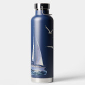 Nautische Yachtszene Trinkflasche (links)