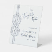 Nautische Zähmung des Brautparty des Knotens Willk Sockelschild (Vorderseite)