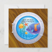 Nautischer Abschluss Einladung (Vorderseite)