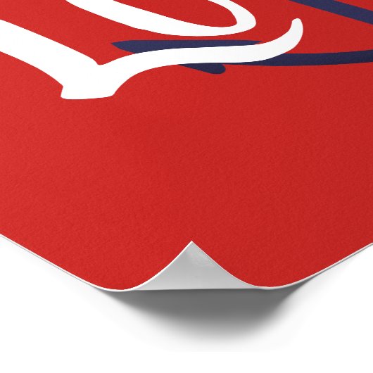 nautischer ANCHOR + LIEBE Poster (Ecke)