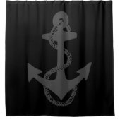 nautischer ANCHOR + Seil | Duschvorhang (Vorderseite)