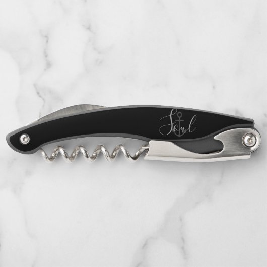 nautischer ANCHOR + SOUL | Kellnermesser (Rückseite)