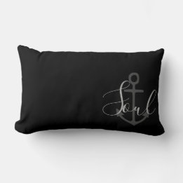 nautischer ANCHOR + Typ des grauen SOULS | Lendenkissen