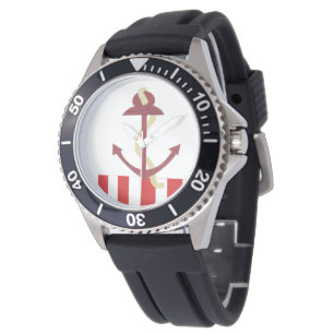 Nautischer Anker Armbanduhr