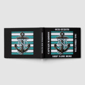 Nautischer Anker für benutzerdefinierten Text Gästebuch (Voll)