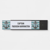 Nautischer Anker für benutzerdefinierten Text Türschild (Vorderseite )