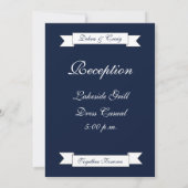 Nautischer Anker, Hochzeit Einladung (Rückseite)