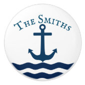 Nautischer Anker Keramikknauf (Vorderseite)
