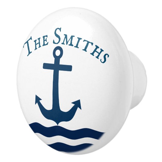 Nautischer Anker Keramikknauf (Rechts)