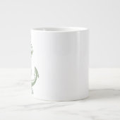 Nautischer Anker (Light Olive) Jumbo-Tasse (Vorderseite)