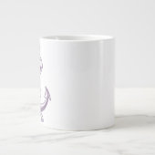 Nautischer Anker (Light Tan) Jumbo-Tasse (Vorderseite)