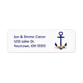 nautischer Anker mit Blume (Vorne)