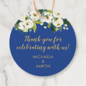 Nautischer Anker mit Herzmonogramm Geschenkanhänger (Rückseite)