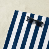 Nautischer Anker mit rosaroten blauen Streifen Strandtuch (Beispiel)