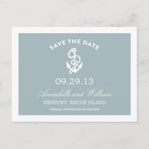 NAUTISCHER ANKER   SAVE THE DATE POSTKARTE