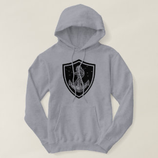 Nautischer Anker Schild Angeln Hoodie