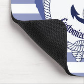 Nautischer Anker/Seepferd/Knoten/Name anpassen, # Mousepad (Ecke)