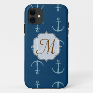 Nautischer Anker Segel Segeln Monogramm IPHONE 5 H Case-Mate iPhone Hülle