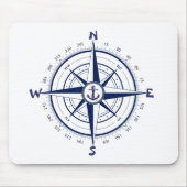 Nautischer Anker, Wasserkompass, keltischer Kreis Mousepad (Vorne)