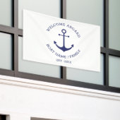 Nautischer Anker Willkommen auf dem benutzerdefini Banner (Äußeres Gebäude)