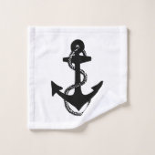 nautischer ANKOR + ROPE | Badhandtuch Set (Waschlappen)