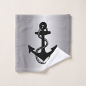 nautischer ANKOR + ROPE | Badhandtuch Set (Waschlappen)