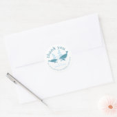 Nautischer Baby Shower Danke Sticker (Umschlag)