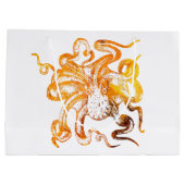 Nautischer Bernsteinoktopus Große Geschenktüte (Rückseite)