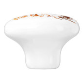 Nautischer Bernsteinoktopus Keramikknauf (Seitenansicht)