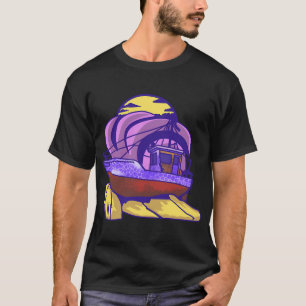 Nautischer Explorer-Fischerboot-Ozean-Segler T-Shirt