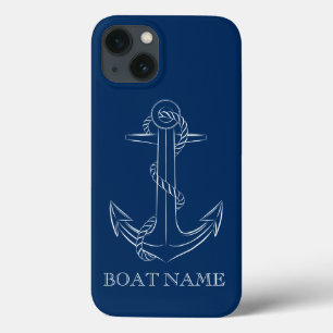 Nautischer Geist Anker Marineblau Case-Mate iPhone Hülle