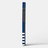 Nautischer Geist Anker, Navy Blue Case-Mate iPhone Hülle (Rückseite / Links)